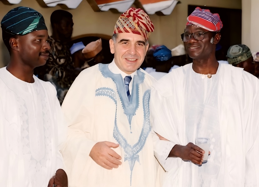 Chief (Arc.) Isaac Fola Alade with Amin Moussali & Oladipo Fola-Alade