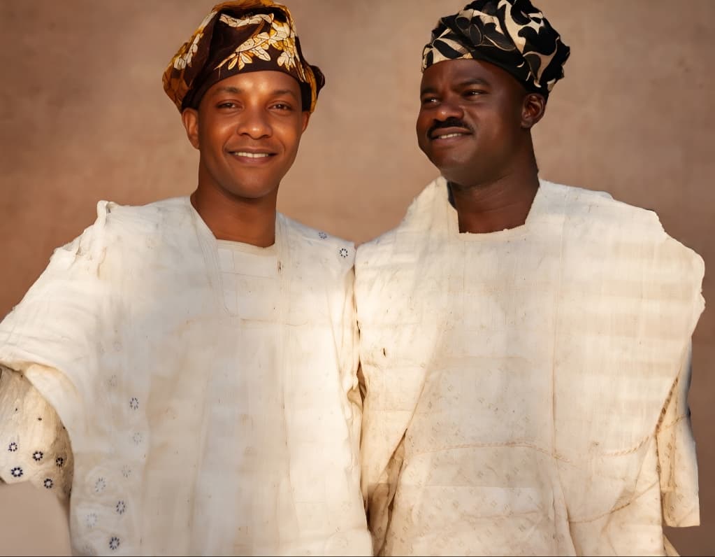 Chief (Arc.) Isaac Fola Alade with Professor Kayode Osuntokun